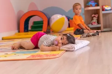 Hora do soninho no Infantil Colibri Gaspar SC
